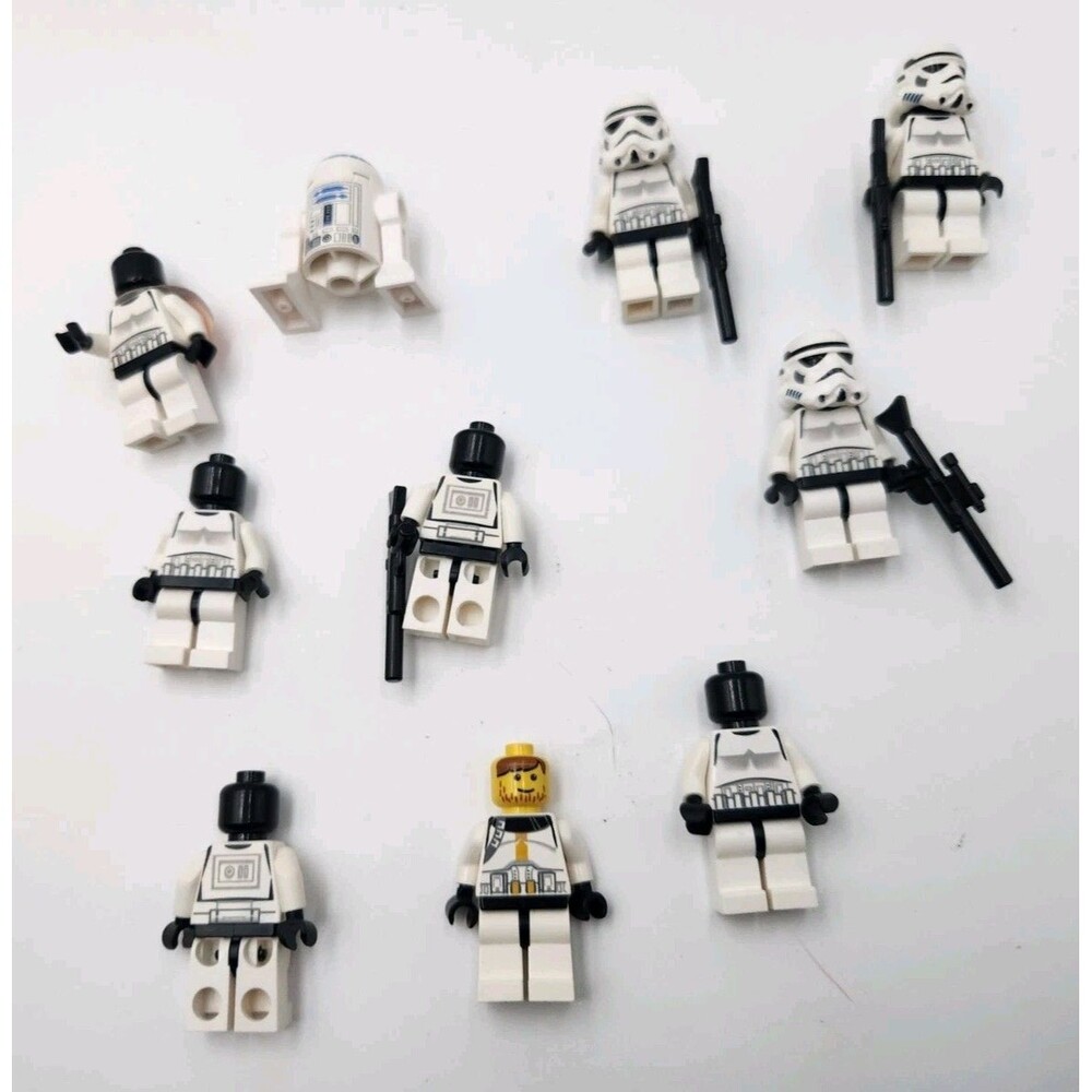 LEGO Star Wars Imperial Stormtrooper Minifigure LOT of 10 R2D2 Storm Troopers